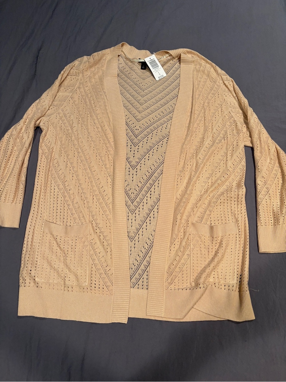 Torrid Open-Front Pointelle Knit Cardigan - Picture 2 of 6